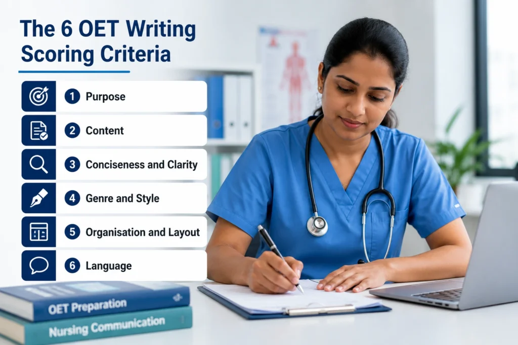 The 6 OET Writing Scoring Criteria