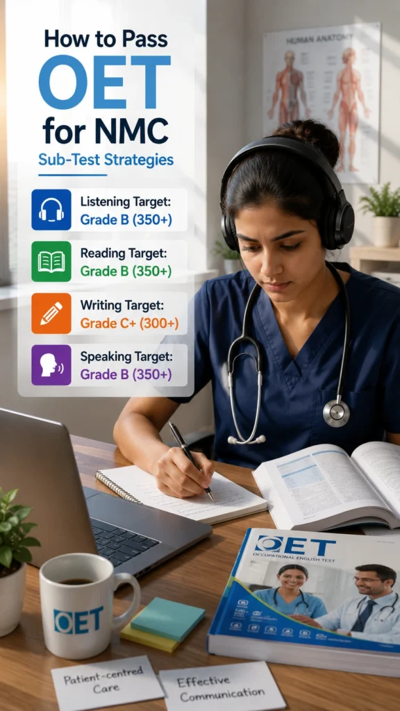 How to Pass OET for NMC: Sub-Test Strategies for Listening, Reading, Writing & Speaking